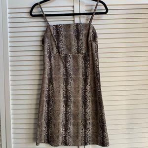 Snake Print Dress